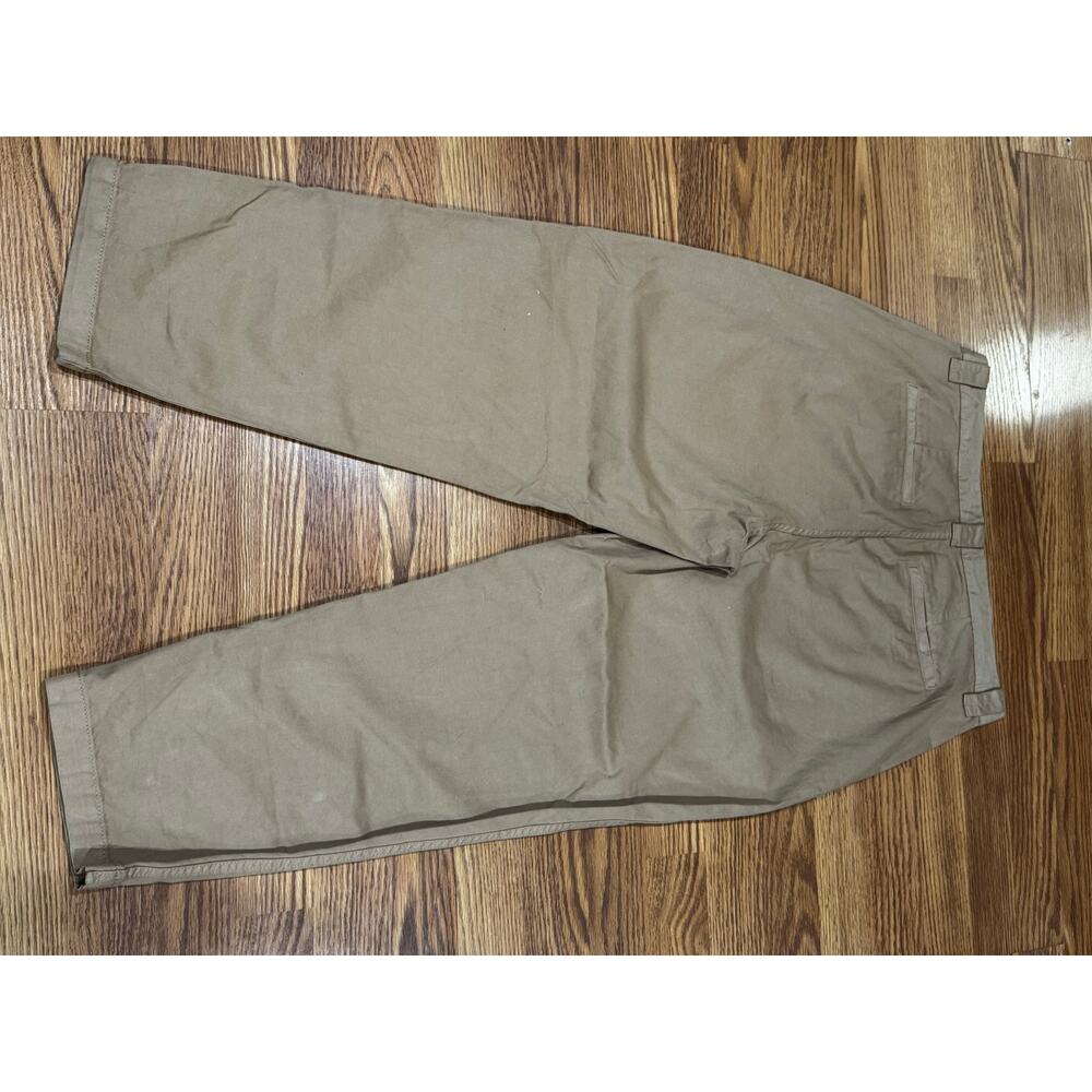 Madewell khaki Classic Pleated Tapered Pants size 30 - Picture 7 of 10